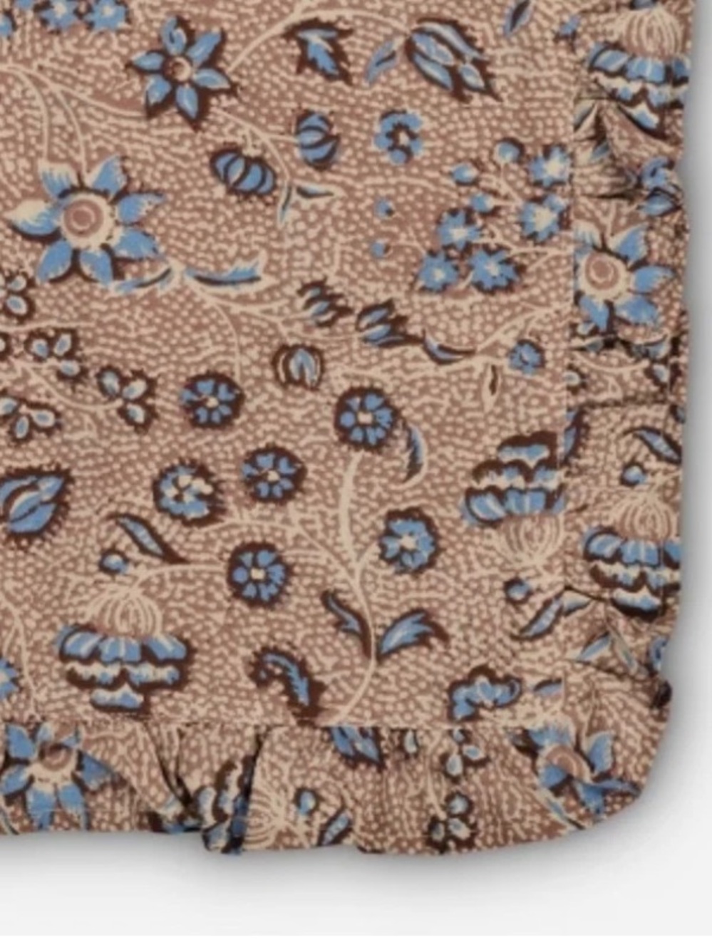4!!!! THRESHOLD NWT Block Print Ruffle Placemats - Picture 3 of 5